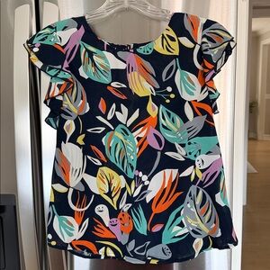 Mill & Honey flutter sleeve top size Medium